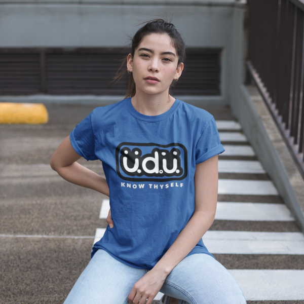 üdü Stamped Signature Womens T-Shirt